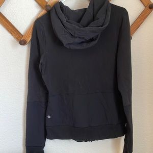 Lululemon Full Zip Black Running Hiking Hooded Jacket Ca 35801 Rn size 8